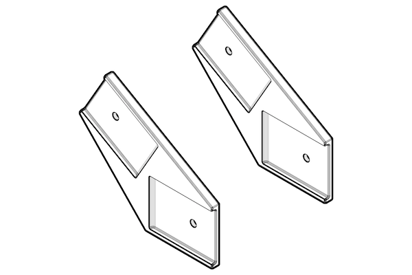 Angled Connector Brackets for Korg Desktop Conversion