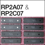 PAL-format pair of NES core chips (CPU and PPU)